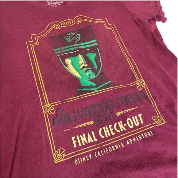 DISNEY Disneyland Tower Of Terror 2017 Limited Edition Tee Discontinued 2XL Kids - Picture 2 of 3